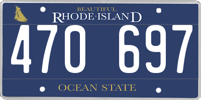 RI license plate 470697