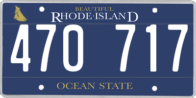 RI license plate 470717