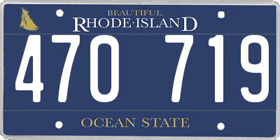 RI license plate 470719