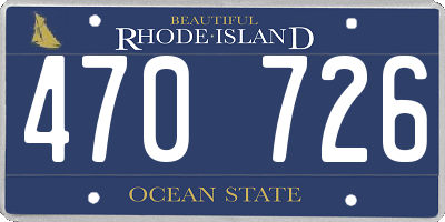RI license plate 470726