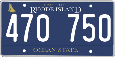 RI license plate 470750