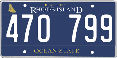 RI license plate 470799