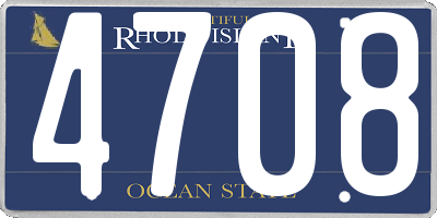 RI license plate 4708