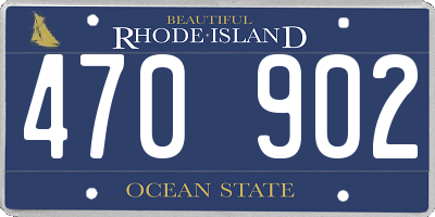 RI license plate 470902