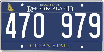 RI license plate 470979