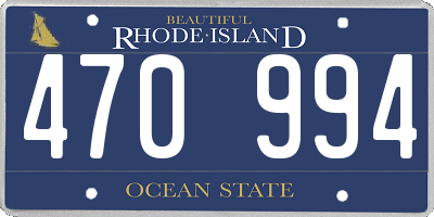 RI license plate 470994