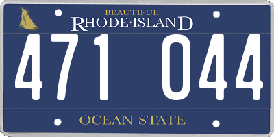 RI license plate 471044