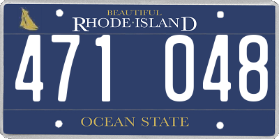 RI license plate 471048