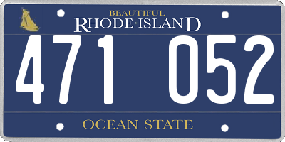 RI license plate 471052