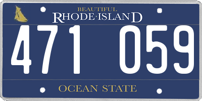 RI license plate 471059