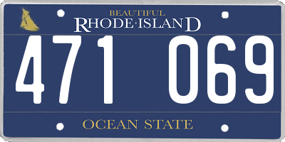 RI license plate 471069