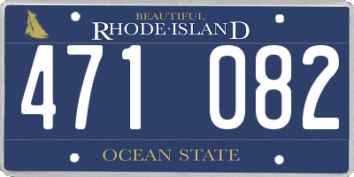 RI license plate 471082