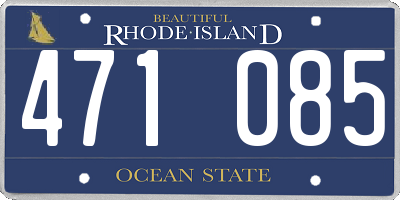 RI license plate 471085