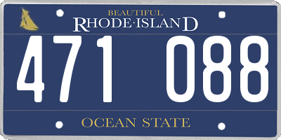 RI license plate 471088