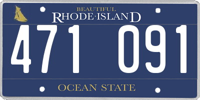 RI license plate 471091