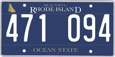 RI license plate 471094