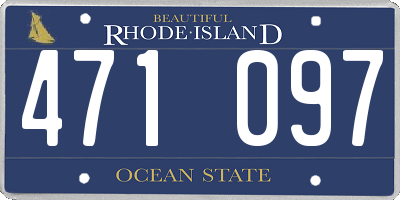 RI license plate 471097