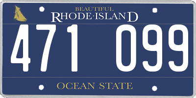 RI license plate 471099
