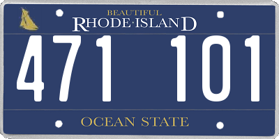 RI license plate 471101