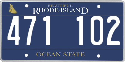 RI license plate 471102