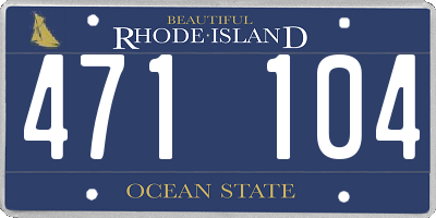 RI license plate 471104