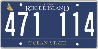 RI license plate 471114