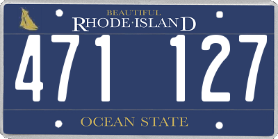 RI license plate 471127