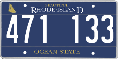 RI license plate 471133