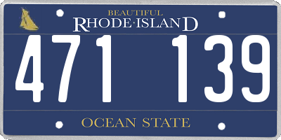 RI license plate 471139