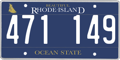 RI license plate 471149
