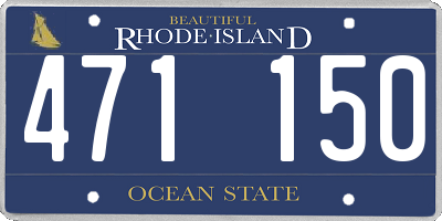 RI license plate 471150