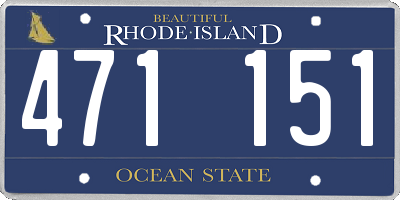 RI license plate 471151