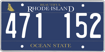 RI license plate 471152