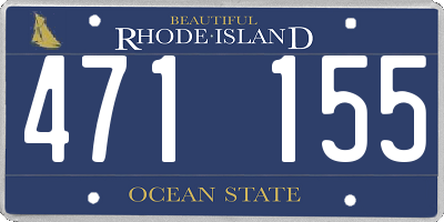 RI license plate 471155