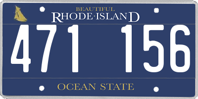 RI license plate 471156