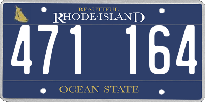 RI license plate 471164