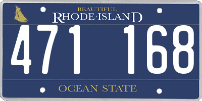 RI license plate 471168