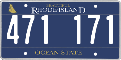 RI license plate 471171