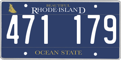 RI license plate 471179