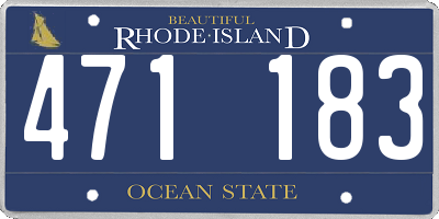 RI license plate 471183