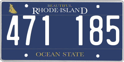 RI license plate 471185
