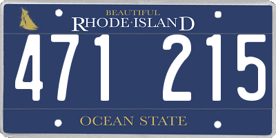 RI license plate 471215