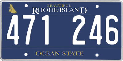 RI license plate 471246