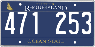 RI license plate 471253