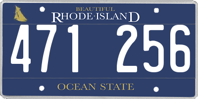 RI license plate 471256