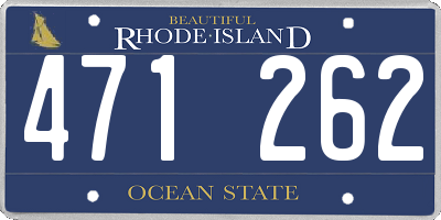 RI license plate 471262