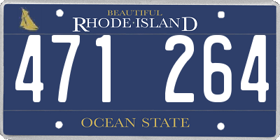 RI license plate 471264