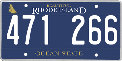 RI license plate 471266