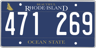 RI license plate 471269