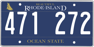 RI license plate 471272